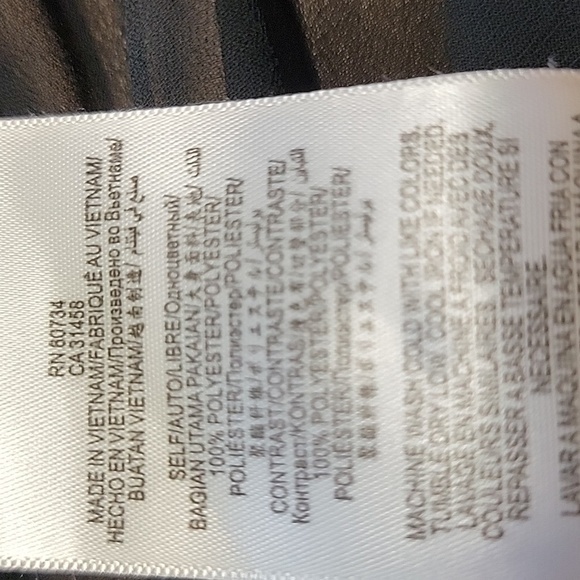 BCBGeneration Size XS Black Semi Sheer Tunic NEW with Tag - Picture 14 of 14